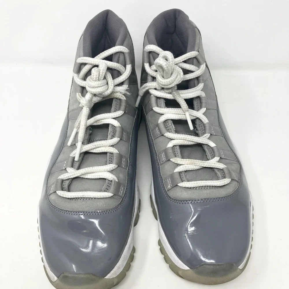 Jordan 11 Retro Cool Grey Shoes Mens Size 10 Gray Basketball Sneakers CT8012-005